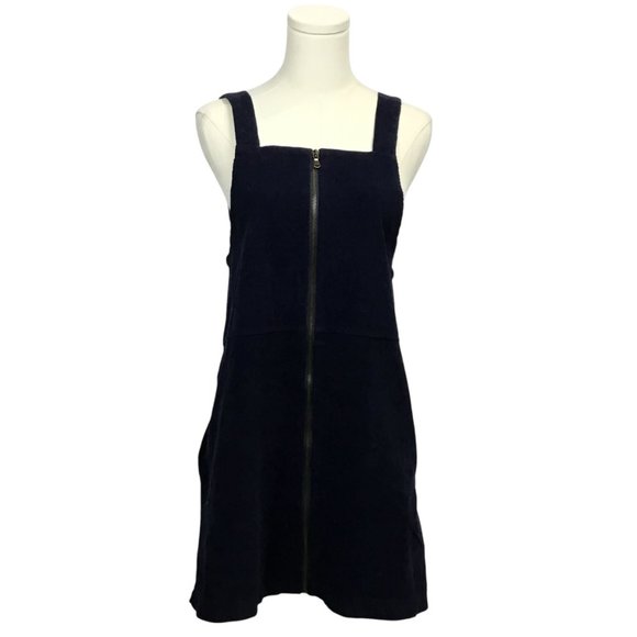 ✨ Don't Ask Why Corduroy Zip-Front Pinafore Dress ✨ - Picture 1 of 4